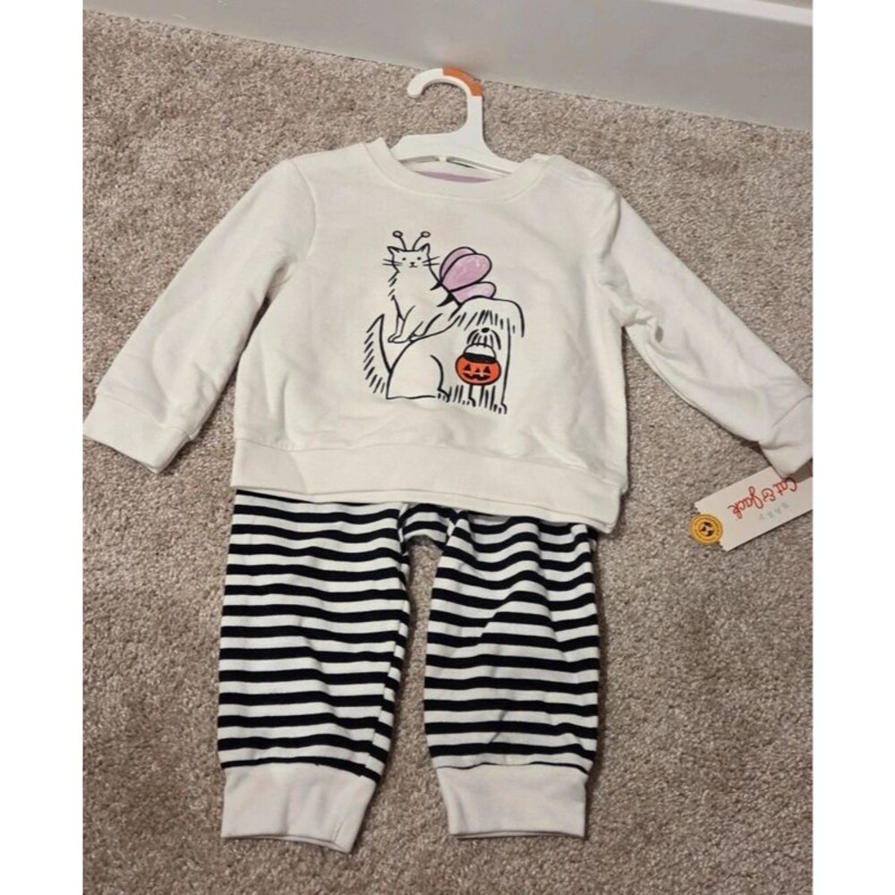 Baby cat & jack 12 months halloween set